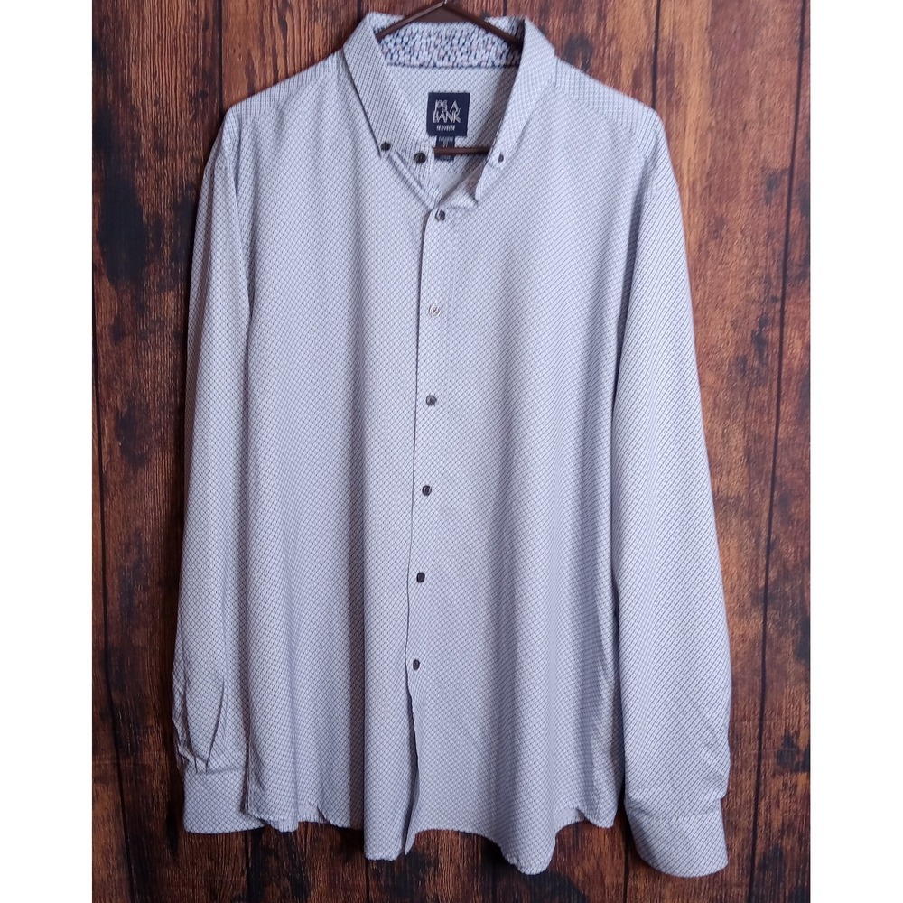 Jos. A. Bank Traveler Long Sleeve Button Down‎ Dress Shirt Men's Tailored Fit XL
